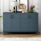 60"L 4-Door Sideboard Buffet with Adjustable Shelves