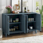 60"L 4-Door Sideboard Buffet with Adjustable Shelves