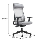 Cotton Office Conference Chair with Mesh Back Dale Series by