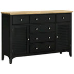 55"W Wood Sideboard Buffet Cabinet with Drawers