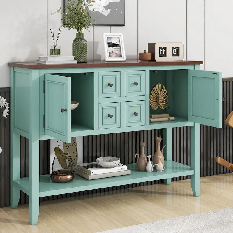 Solid Acacia Sideboard Console Table, 46"L
