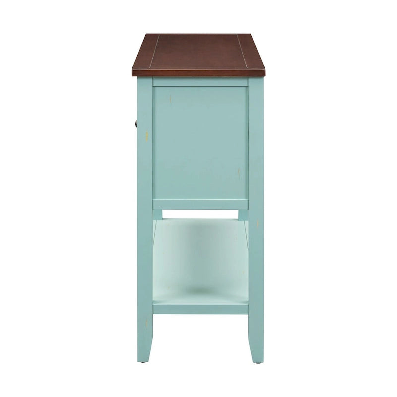 Solid Acacia Sideboard Console Table, 46"L