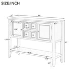 Solid Acacia Sideboard Console Table, 46"L