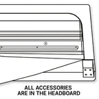 Modern Bed Frame with Velvet Button Tufted Headboard